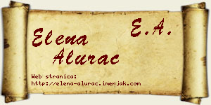 Elena Alurac vizit kartica